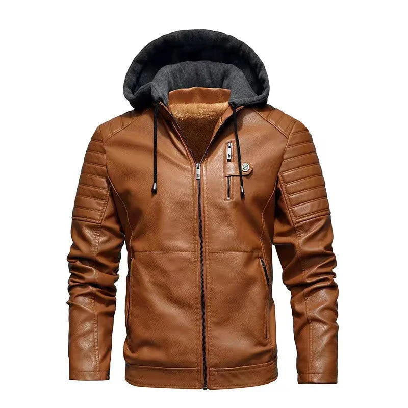 Jaqueta Masculina Fashion com Detalhes em Zíper e Capuz - (Promoção de Inverno 2025)