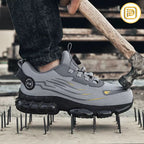 Kit Tênis Bravus em Couro Legítimo com Biqueira de Aço + BRINDES: Cinto, Relógio e Lanterna Tática